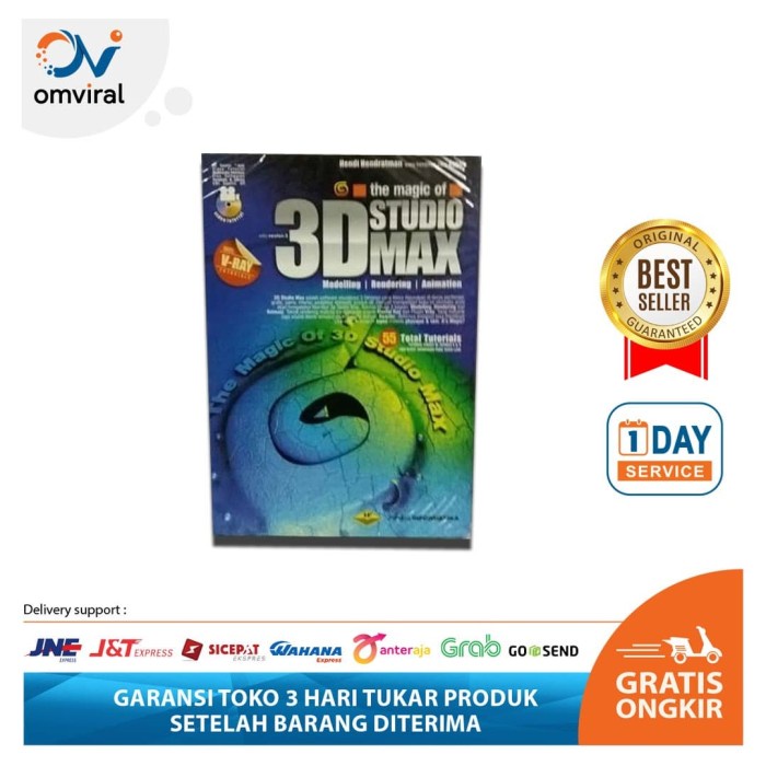 Terlaris Design Buku Design Graphics - The Magic Of 3D Studio Max + Cd Original