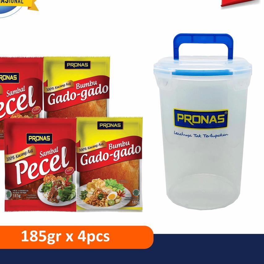 

◘ PRONAS Paket Pecel & Gado Bundling 4 pcs Free Canister ➷