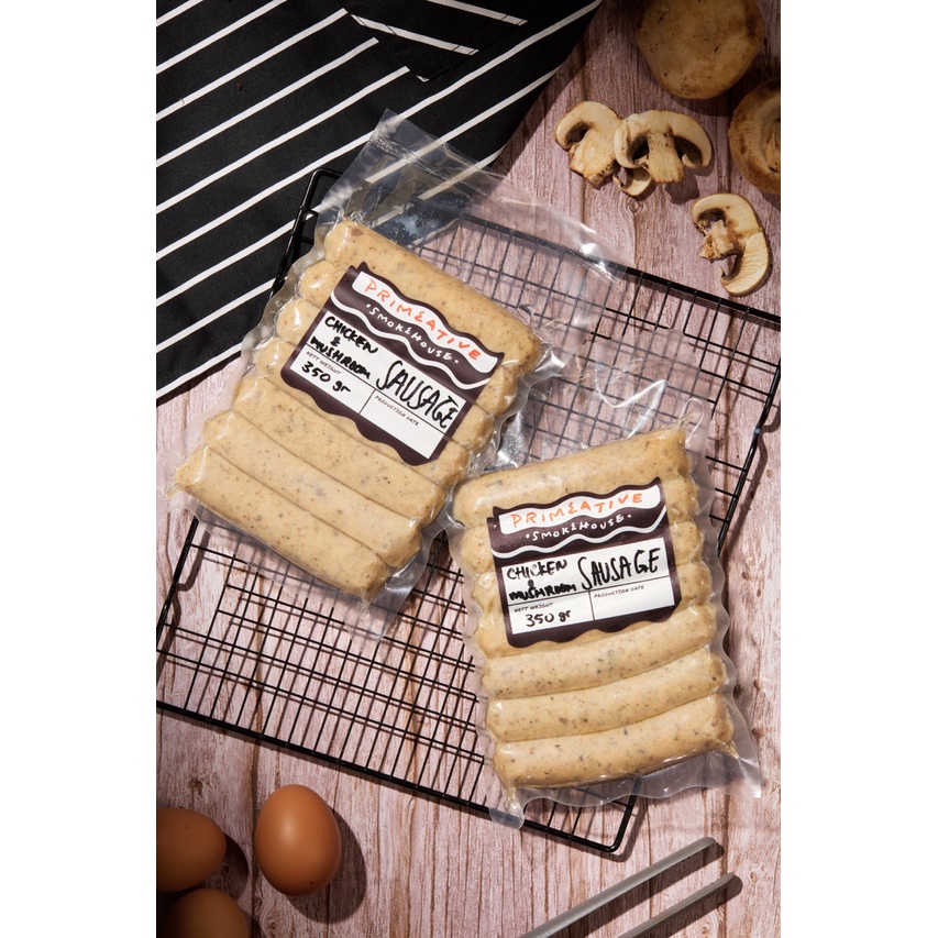 

Primeative Chicken & Mushroom Sausages 330gr