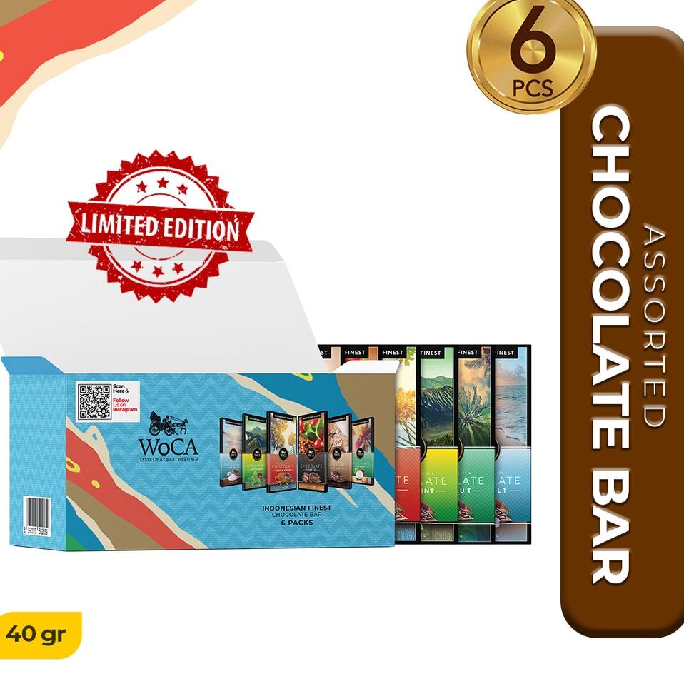 

❉ WoCA Cokelat Mix Assorted Premium Chocolate Bar 6x40 gram ◙