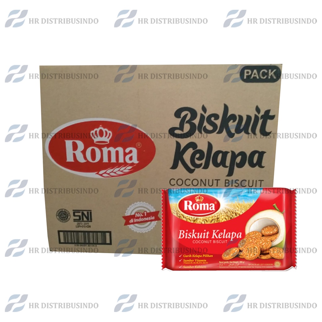 

BISKUIT ROMA KELAPA 300 Gram 4X7 (NEW) 1 KARTON / DUS