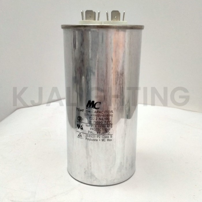 Terlaris Kapasitor Capacitor Ac Running Mc 70Uf 70Mf 70 Uf Mf 450V 450Volt