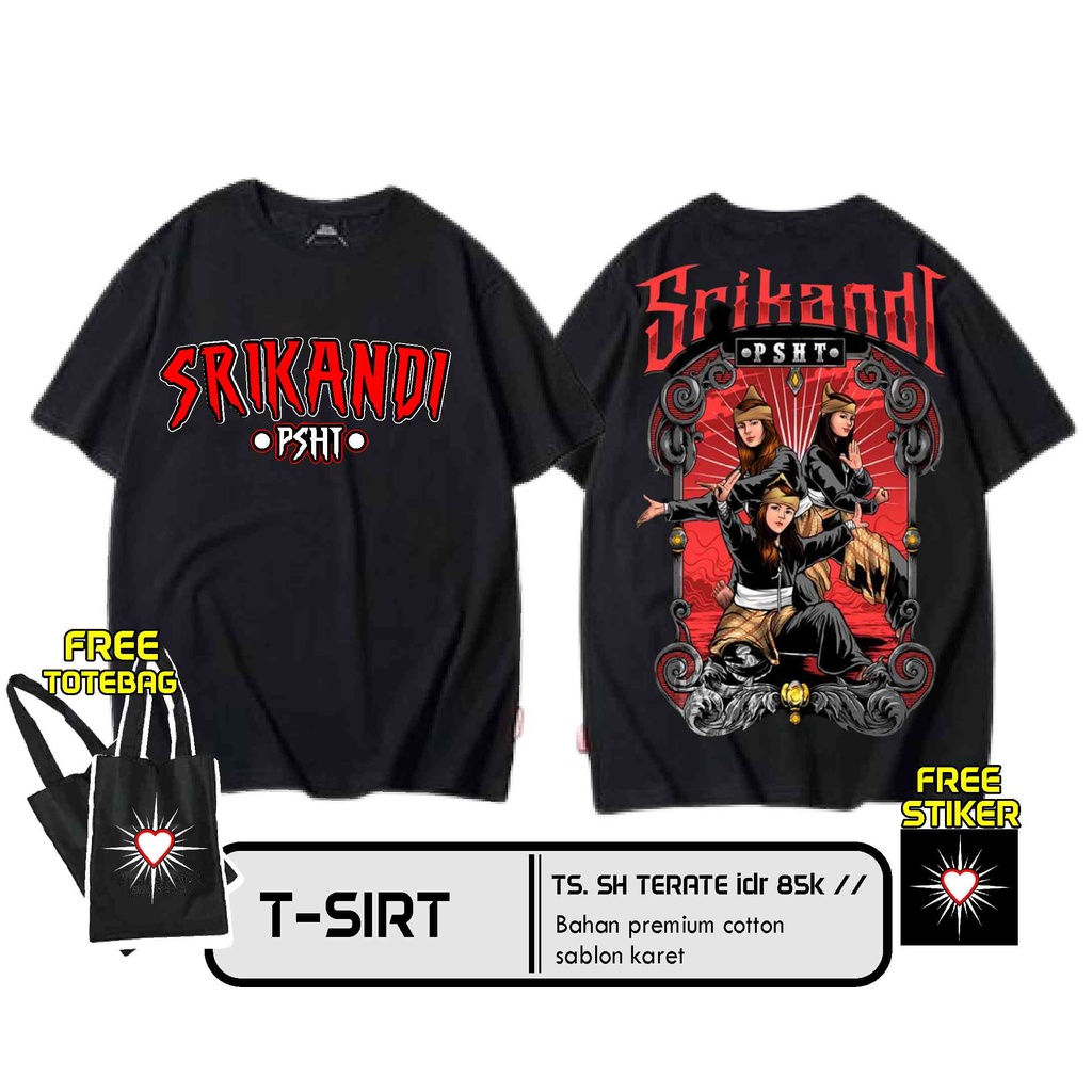 KAOS SRIKANDI PSHT HITAM DISTRO KAOS SETIAHATI TERATE HIGSPACE TS 104