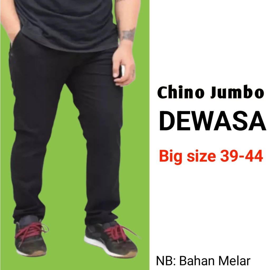 BIG SIZE Celana Panjang Chino Formal Pria