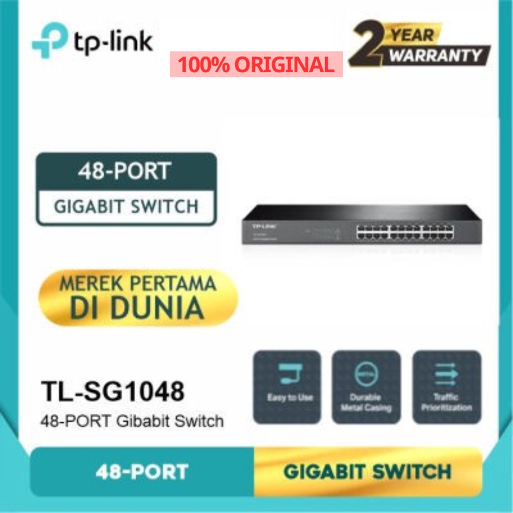 TP-Link 48-PORT 10/100/1000mbps GIGABIT SWITCH TL-SG1048