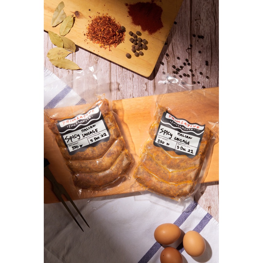 

Spicy Italian Sausage, Primeative 350gr