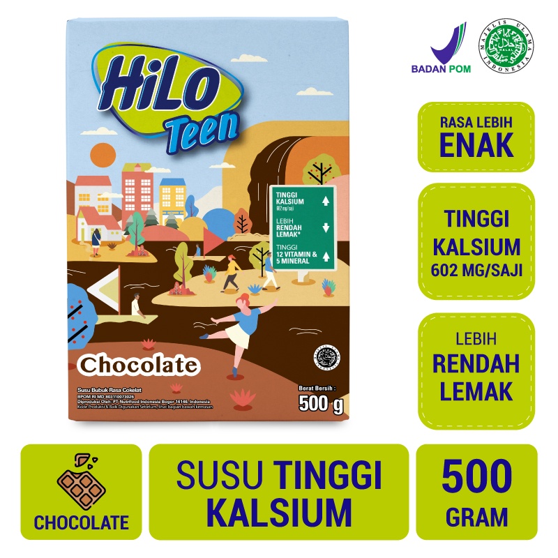 

Bravo Supermarket Tulungagung - HiLo Teen Chocolate 500g - Susu Tinggi Kalsium Lebih Rendah Lemak