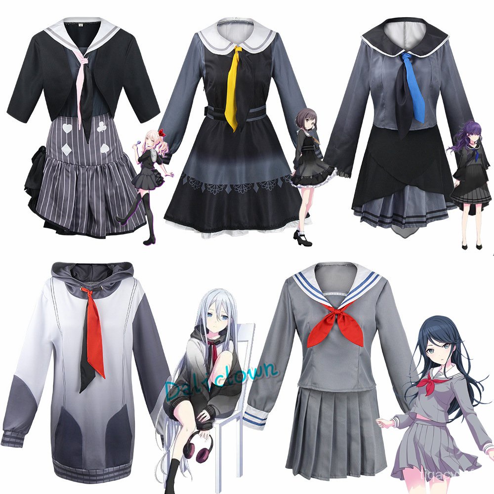 Colorful Stage Project Sekai Cosplay Mizuki Mafuyu Kanade Ena Hoshino Ichika JK Uniform Cosplay Cost