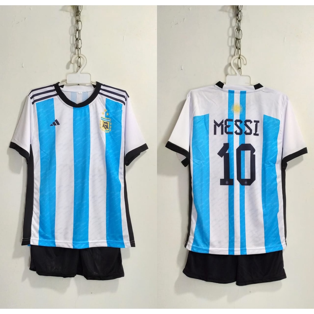 Setelan Jersey Anak Messi Neymar Negara Argentina Brazil Belanda Jerman KIDS