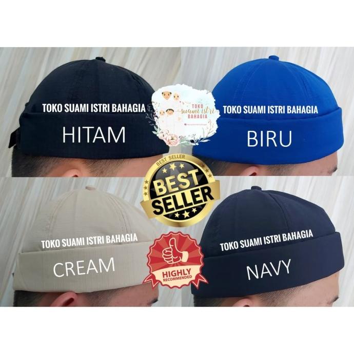 Peci Miki Hat Ripstop Beanie Brimless Topi Kupluk Grade Premium Haji