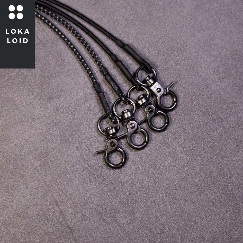 【F⚡ASH SALE✅】 Tali Masker Pria Hitam Polos Hook Besi Anti karat Kalung Masker Cantolan stainless All