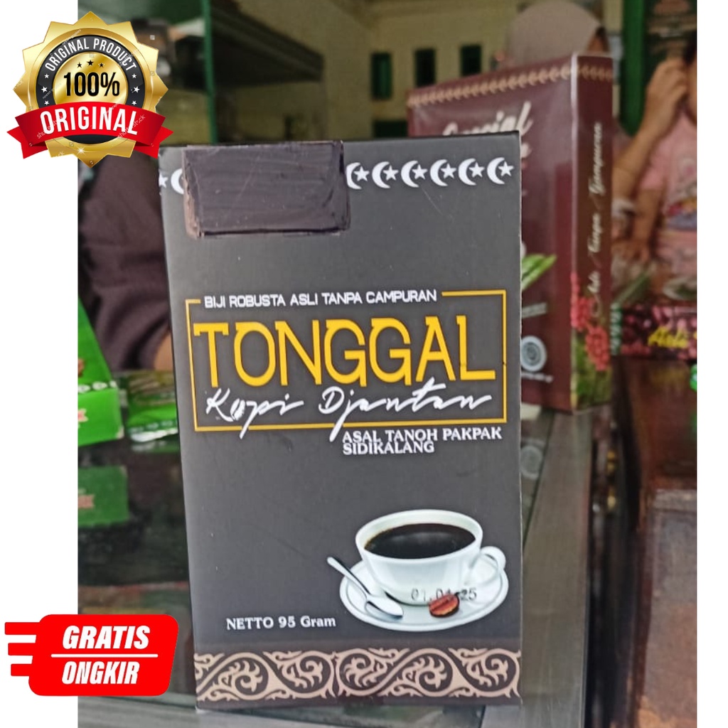 

Kopi Tanpak Kopi Robusta Biji Tunggal Bubuk Asli Sidikalang 100% HALAL (95 gr)