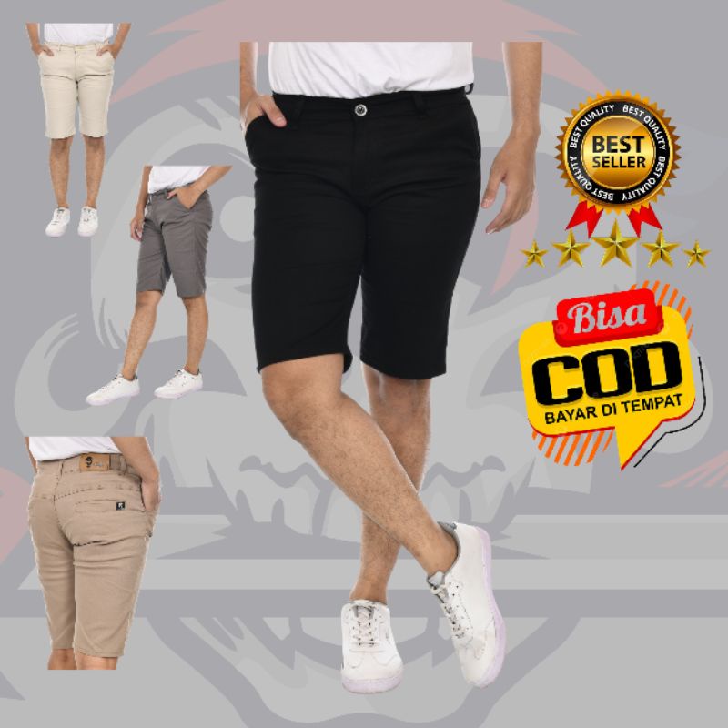 Celana Chino Pendek Pria Distro Chinos Short Pants Cowok Murah