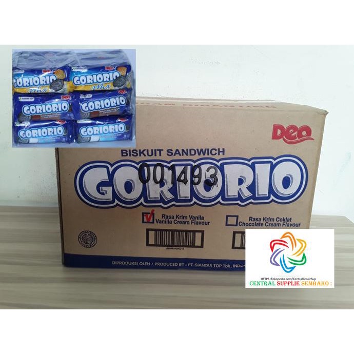 

PROMO Goriorio Biscuit Sachet Rasa Vanilla [14gram /160/1 karton ]