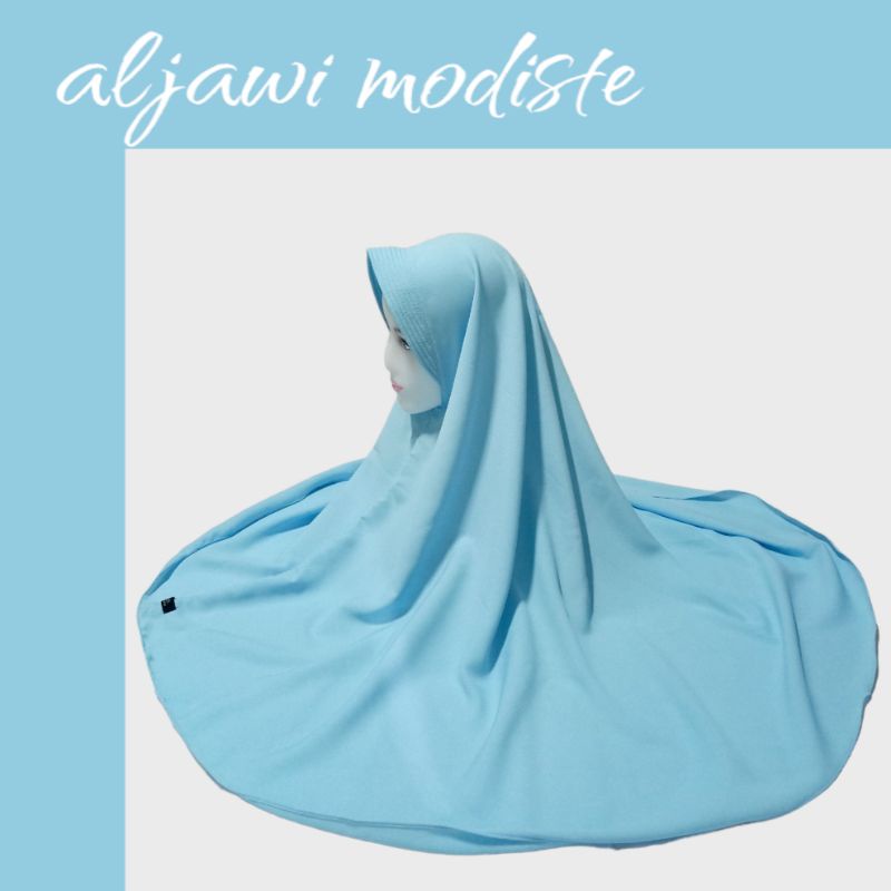 Jilbab Pet Antem Wollycrepe - BIRU LANGIT