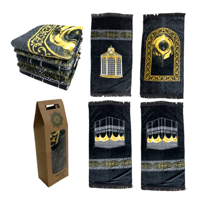 Sajadah Kiswah ye Wangi Plus Box Dan Tasbih N5Z4 Empuk Terlaris Travel Premium Promo Peralatan Sajad