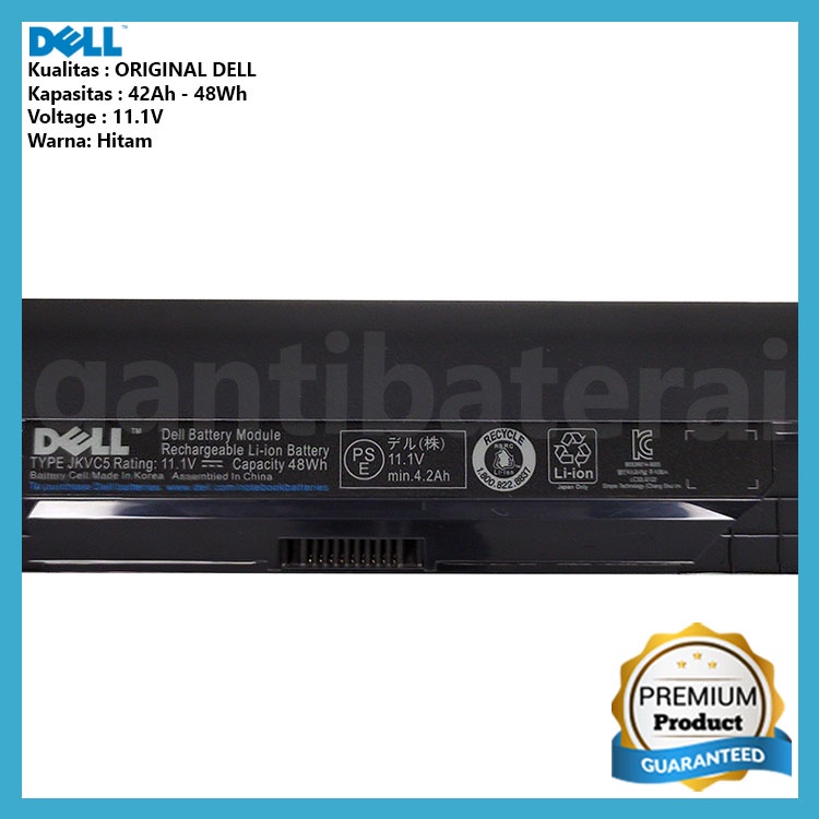 Baterai Laptop DELL Inspiron 1464 1564 1764 JKVC5 1464D 1564D