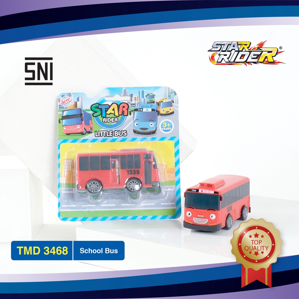 Mainan Anak mobil Bus Tayo Little Bus Star Rider Viral Murah TMD 3468