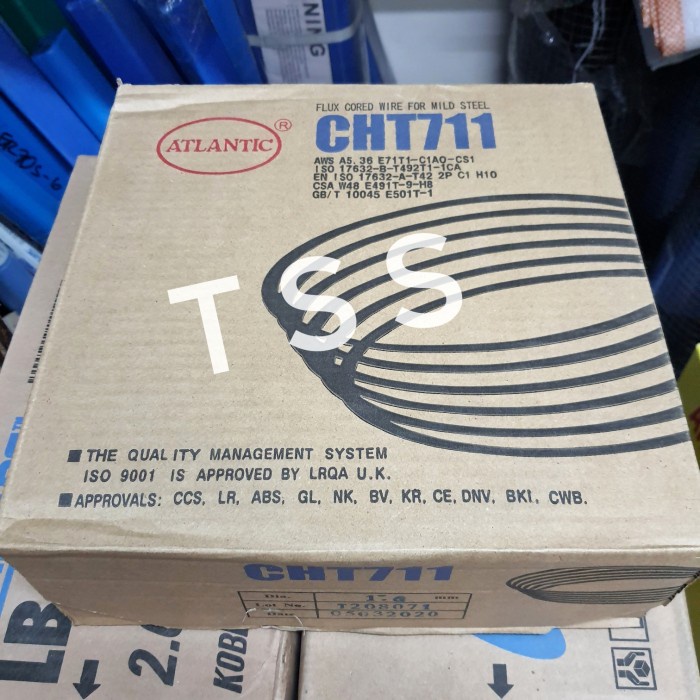Terlaris Kawat Las Mig Flux Cored Cht711 Atlantic 1,2 Mm / 1,6 Mm Fcaw