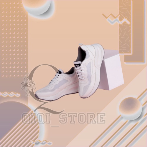 Sepatu Wanita Putih Polos Spatu Sneakers Tali Shoe Running Cewek Kekinian MurahTerbaru Original