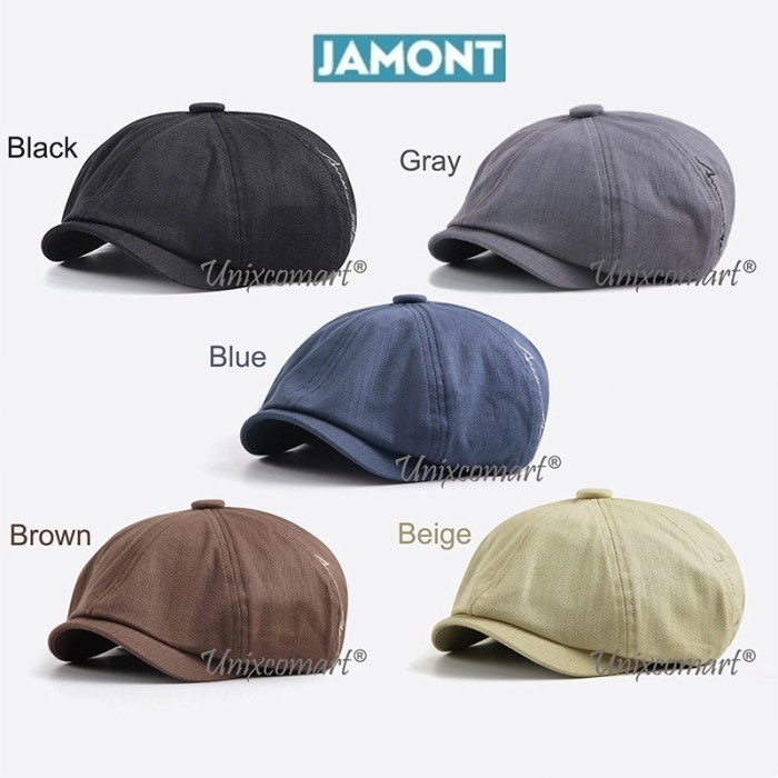 hat / topi baret jamont british style beret topi dewasa newsboy flat hat