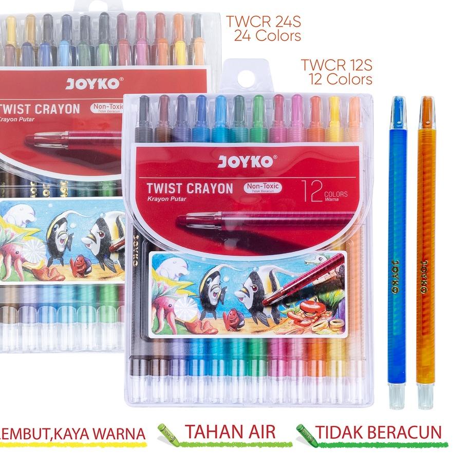 

12.12 Promo Brand Krayon Putar Twist Crayon Joyko TWCR gas !!