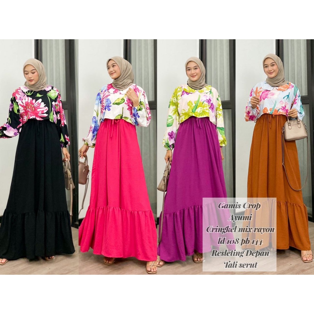 GAMIS PREMIUM LEBARAN GAMIS AURORA MAXMARA LUX GAMIS / GAMIS ARMANY / SILK MOTIF / BAJU WANITA / DRESS WANITA