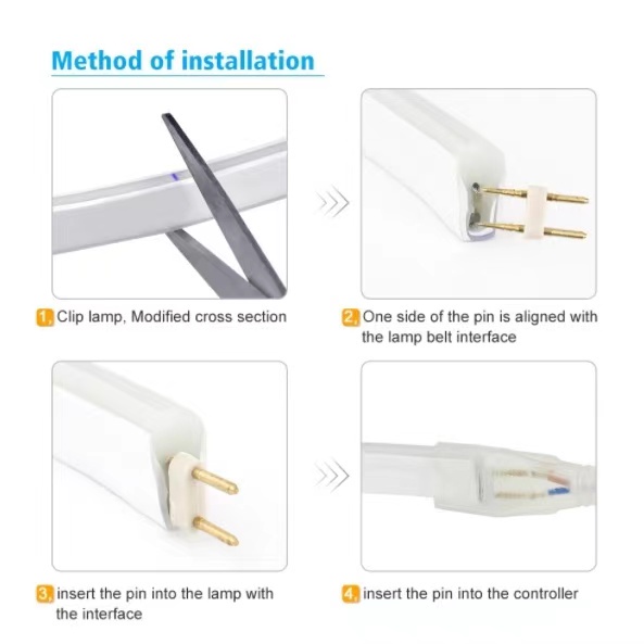 SMD AC 220VLampu LED Strip Selang 5050 meteran (100M FULL+SOKET 5PCS) outdoor