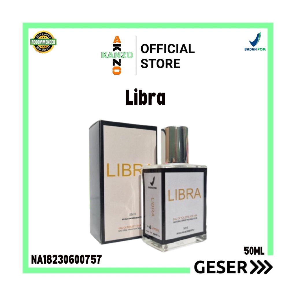 Kanzo - [BPOM] Parfum Libra 50ml Premium / Parfum Libra 50ml Best Seller / Minyak Wangi Libra 50ml