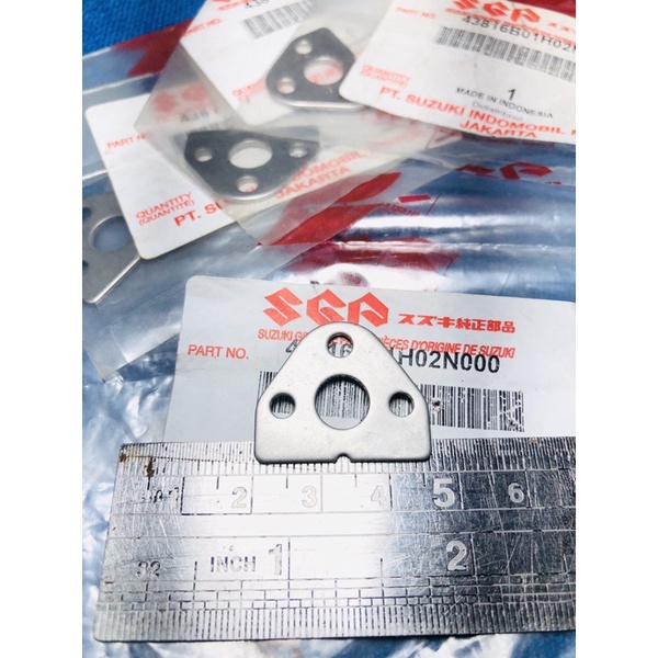 original besi plate pillion footstep belakang suzuki gsr 750 bandit gsxr hayate 43816b01h02n000