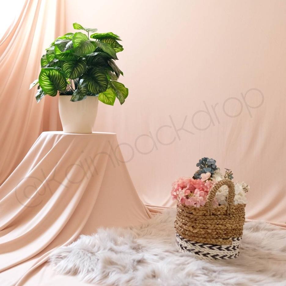 kayk -48 KAIN BACKDROP KAIN BACKGROUND KAIN DEKORASI KAIN POLOS KAIN FOTO BACKDROP FOTO CREAM KREM C