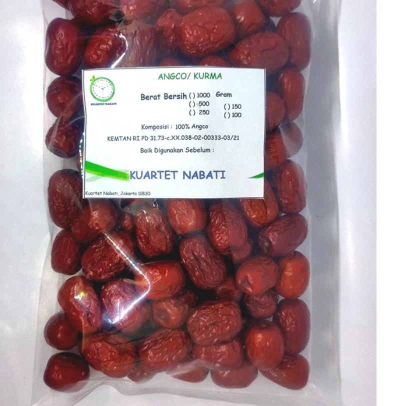 

♣ 1000gr Angco - Hong Zao (Red Dried Dates) Premium Dengan Varian Ukuran Jumbo/ Besar/ Sedang/ Kecil ☎
