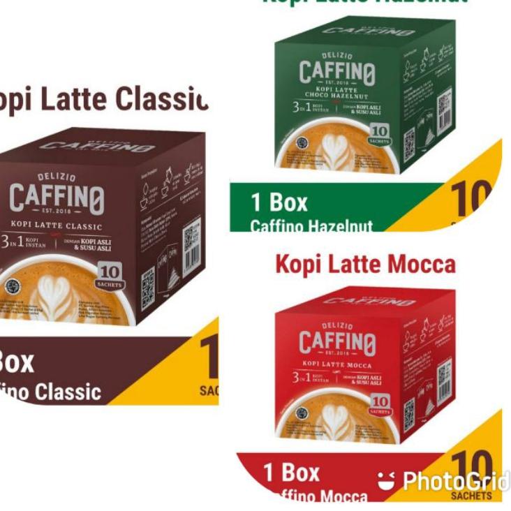 

Viral✅ 5.5 COD Kopi - Caffino Latte Classic - Latte Mocca - Choco Hazelnut - 20gr / 10pcs