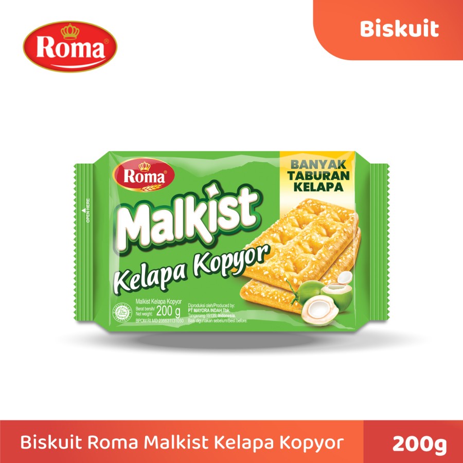 

ROMA MALKIST KELAPA KOPYOR 200 GRAM