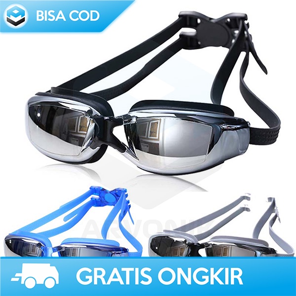 SWIMMING GOGGLES KACAMATA RENANG DEWASA DENGAN UV PROTECTION RH9200