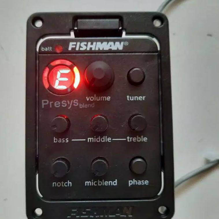 12.12 ✨Promo✨ ORIGINAL Fishman OEM Preamp piezo Equalizer Amplifier Gitar Tuner akustik elektrik 179