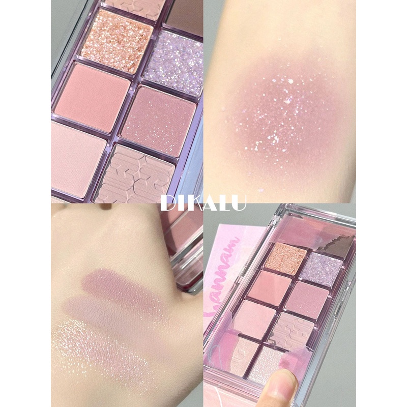 Eyeshadow Original Sepuluh Warna Eye Shadow Warna Bumi Dalam Eye Shadow Flash Powder Warna Halus Piring Eye Shadow Gadis Paritas Kosmetik dandan