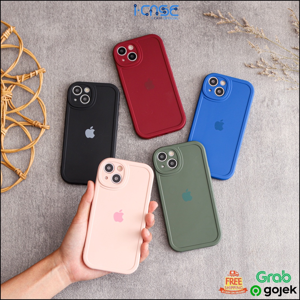 Silicone Round Full Lenscover Case for iPhone 7 8 PLUS XR X XS Max / 11 Pro Max / 12 Pro Max / 13 Pro Max / 14 Plus Pro Max