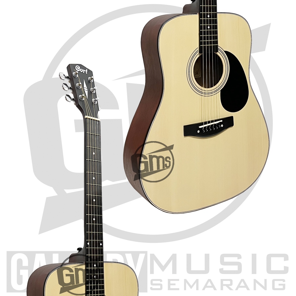 Gitar Akustik Cort AD810 OP Custom Paket Super Komplit