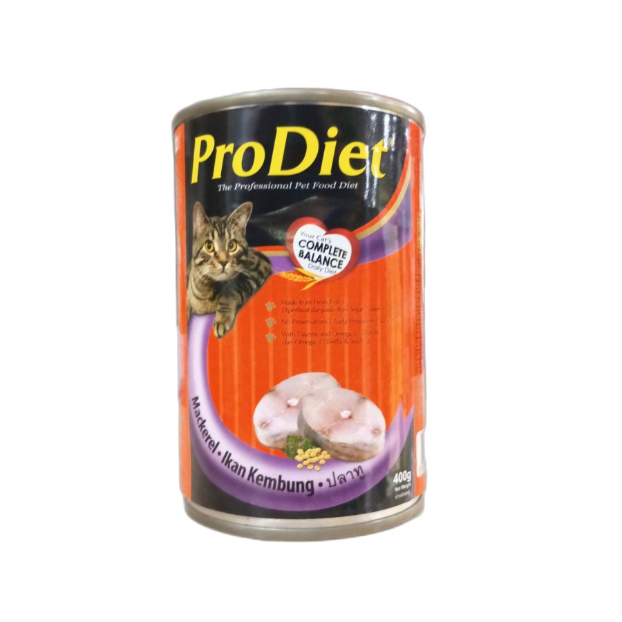 PRO DIET Kaleng Adult Makcerel Wet Food Makanan Basah Kucing 400g