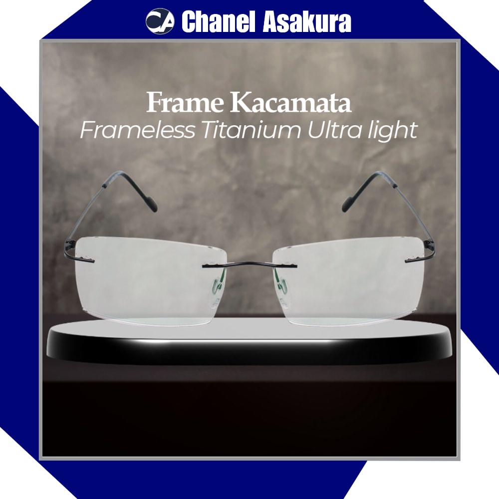 Frame Kacamata Frameless Titanium Ultra Light - JHY-295