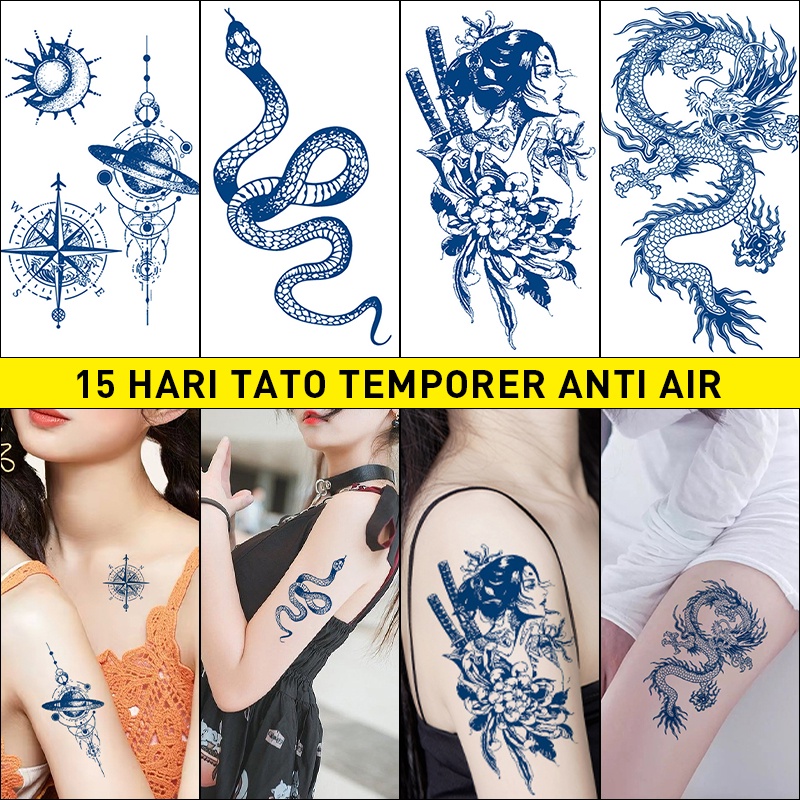 【TATTOO ARTIST,】tato tahan air，Stiker Tato Fruit Ink，15 hari tato temporer anti air,Tato temporer tahan air 3D/tato jus/tato temporer tahan lama 15 hari tato temporer anti air /tato jus