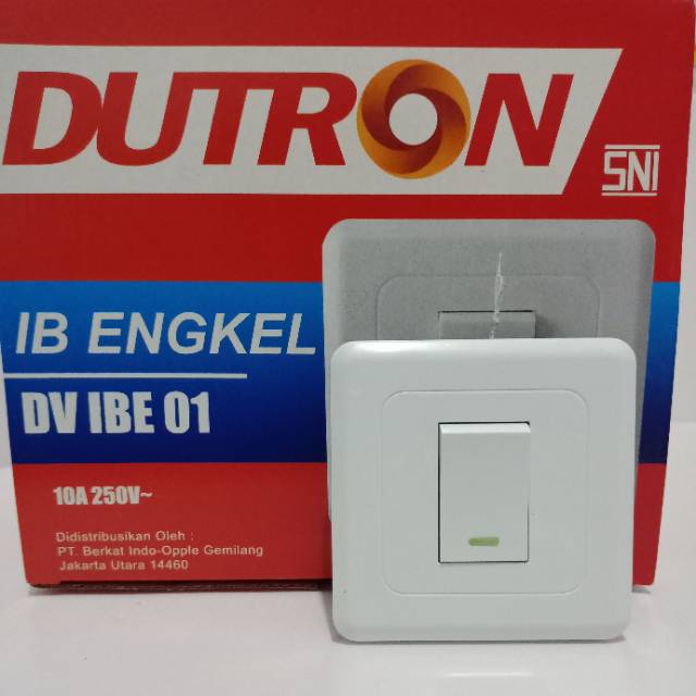 Saklar Single Dutron Saklar Engkel Dutron IB Inbow Ditanam - DV-IBE-01