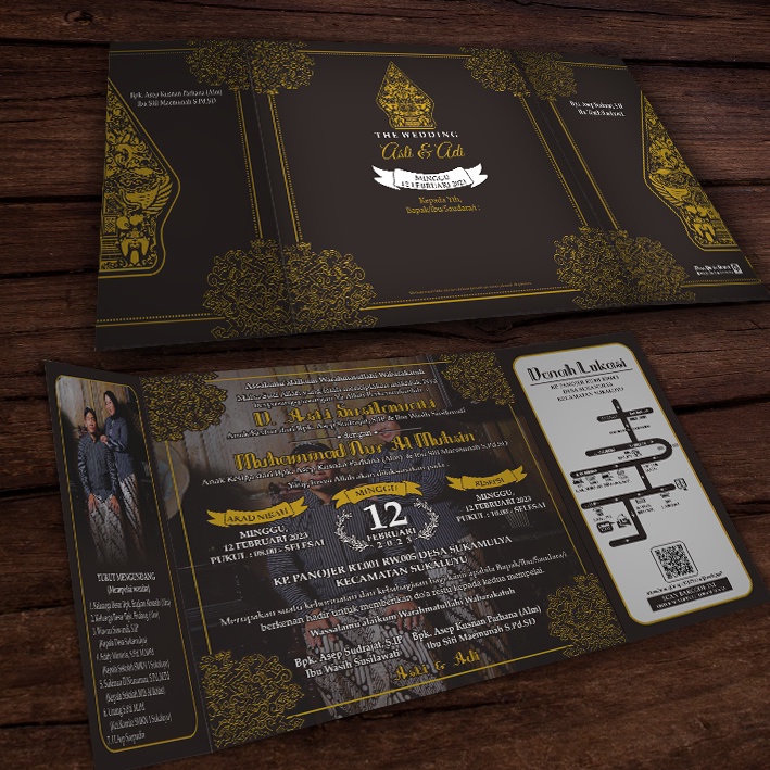 UNDANGAN PERNIKAHAN TEMA GUNUNGAN WAYANG