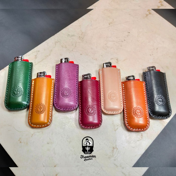 Terlaris Case Bic Lighter Leather, Lighters Sarung Korek Nabati / Vegetable