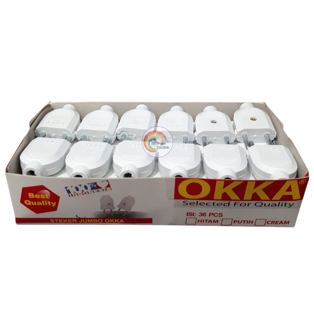 [PAKET HEMAT ISI 30] OKKA Steker Gepeng / Steker Mini