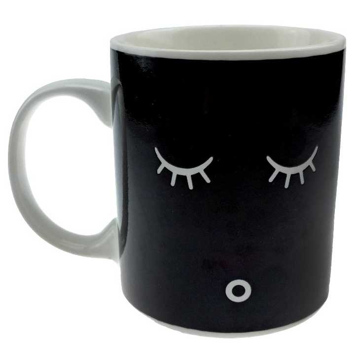 (BISA COD) FTIHSHP Color Changing Magic Mug Cangkir Sensitif Suhu Motif Smile Face - Y-03