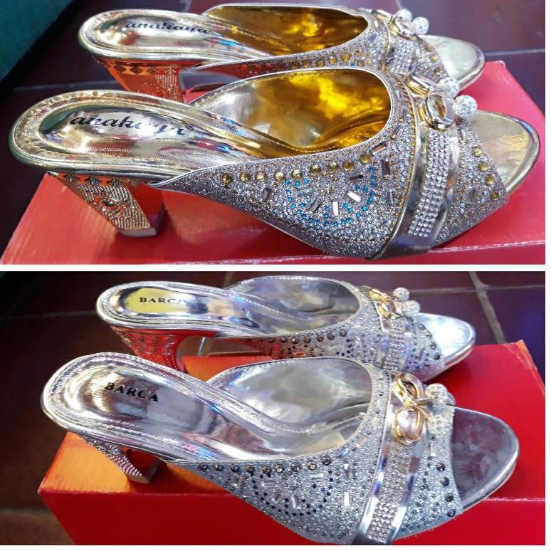 REKOMENDASI Sandal heels pesta kebaya 5cm