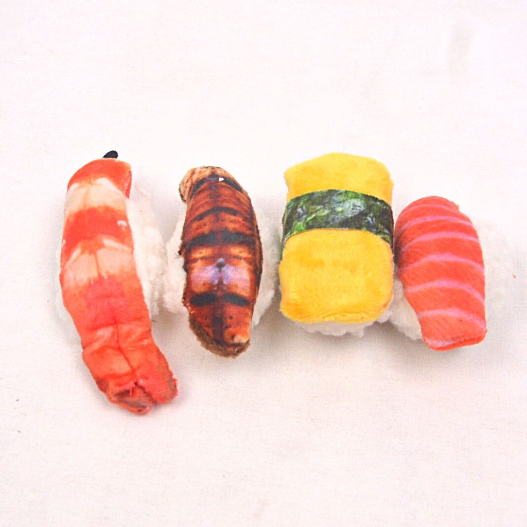 MAME Mainan Kucing P60 Catnip Kiss Doll Sushi