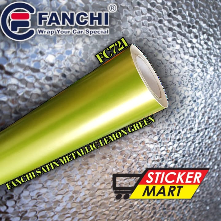 Sticker Fanchi Premium FC721Sticker Satin Metallik Lemon Green 152cmx18m-Roll